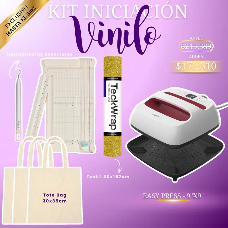Kit Estampado – EasyPress 9” x 9” 1