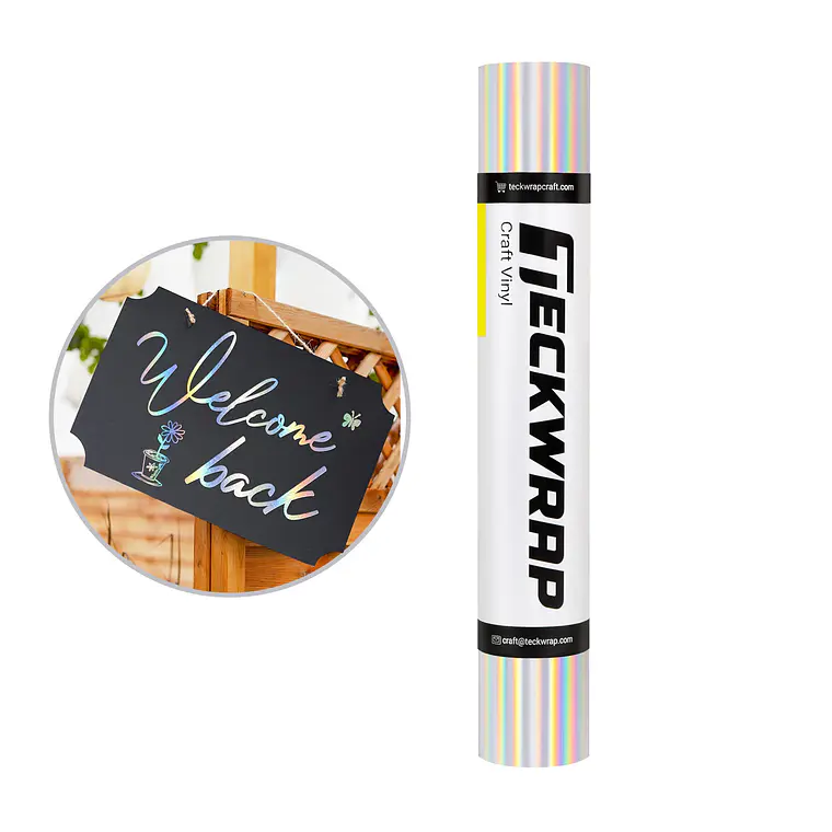 Bubble Free Holographic Rainbow Adhesive Vinyl 4