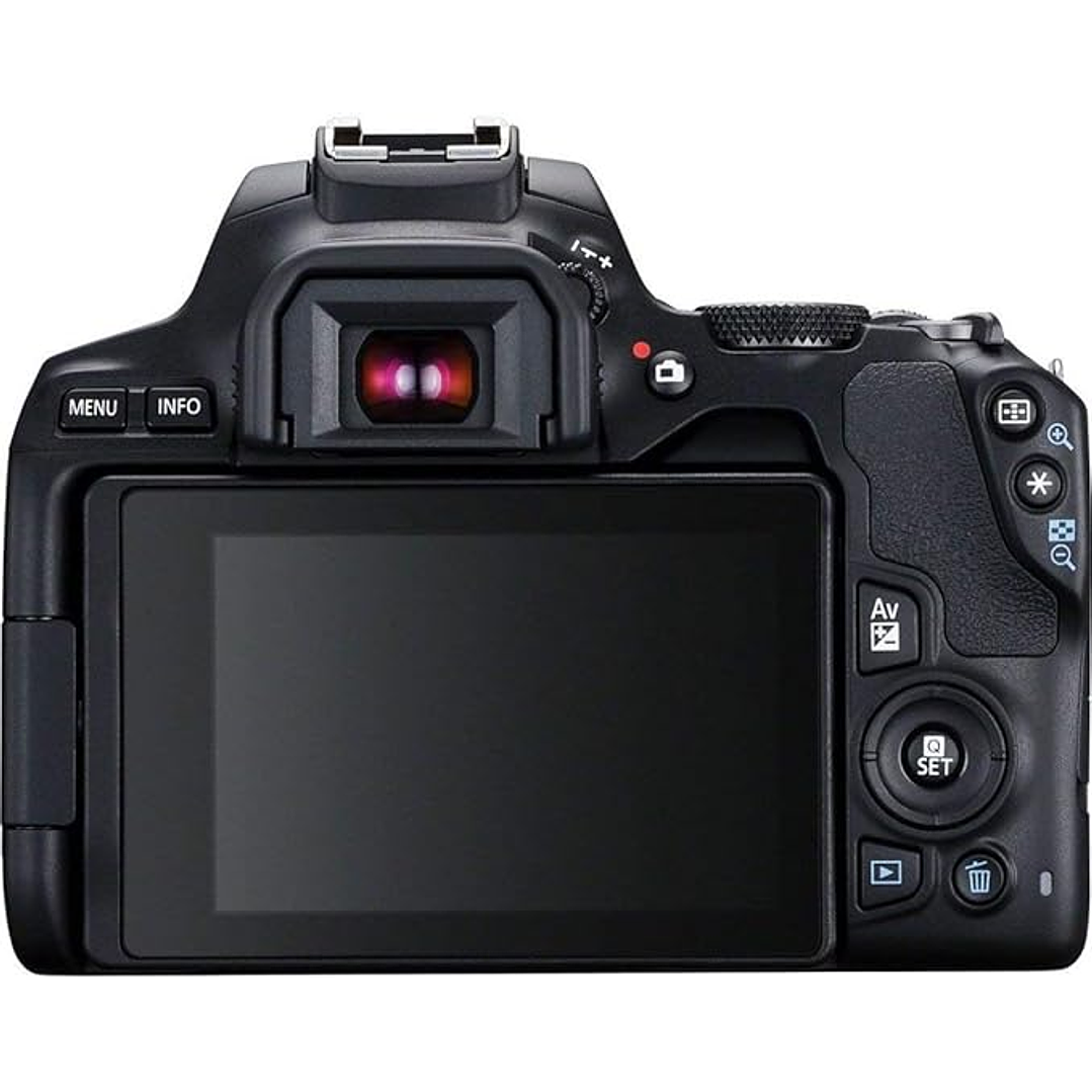 Câmera Canon EOS 250D + lente Canon EF-s 18-55mm f/4-5.6 IS STM - Preto 6