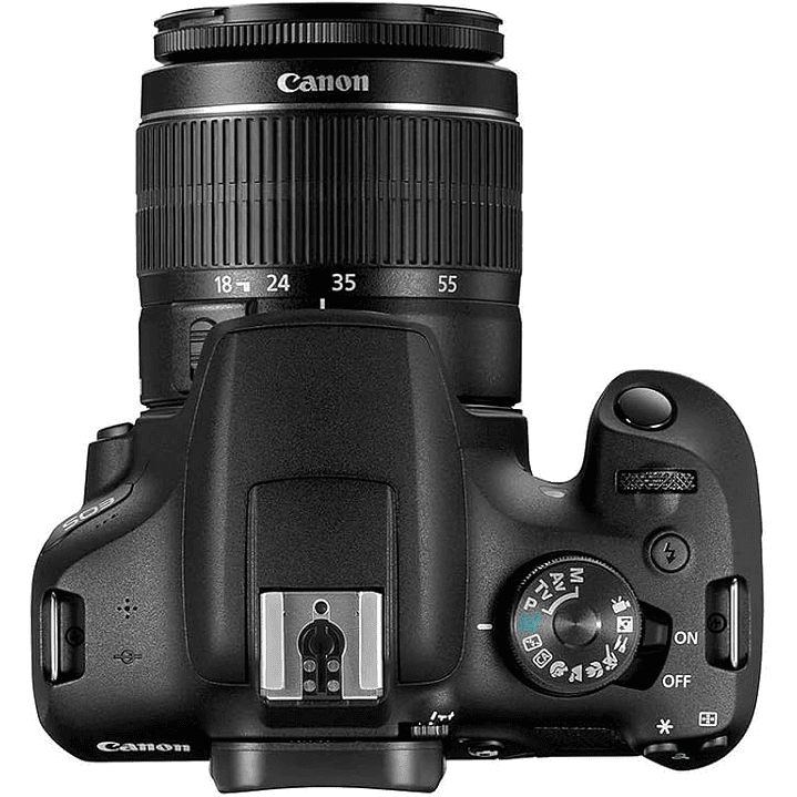 Câmera DSLR Canon EOS 2000D + lente EF-S 18-55 mm f/3.5-5.6 IS II - Preto 3
