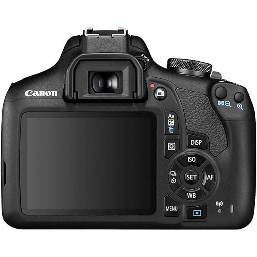 Câmera DSLR Canon EOS 2000D + lente EF-S 18-55 mm f/3.5-5.6 IS II - Preto 5