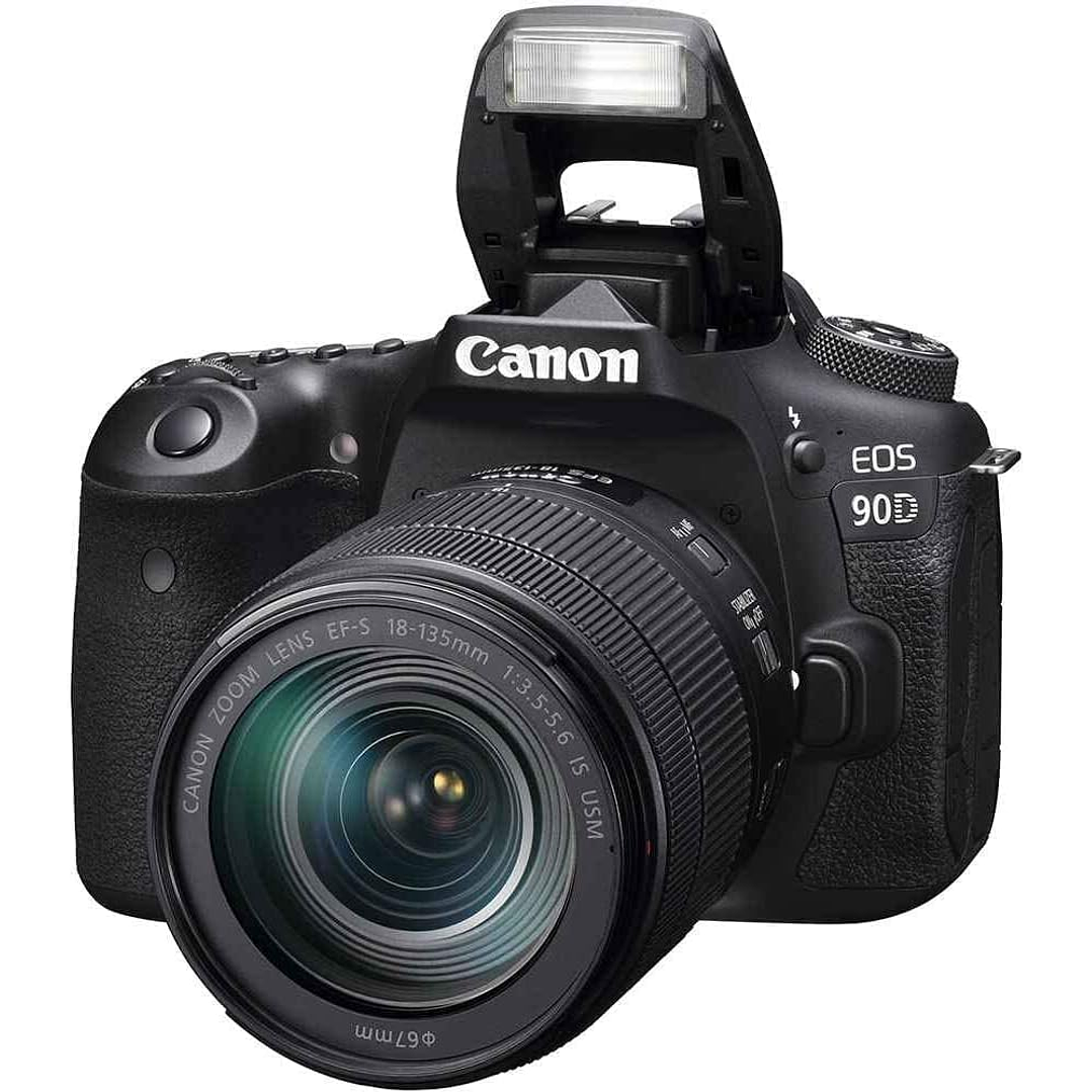 Câmera Canon DSLR [EOS 90D] + lente USM 18-135  4