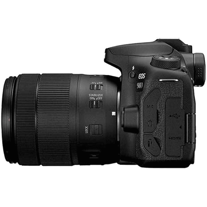 Câmera Canon DSLR [EOS 90D] + lente USM 18-135  5