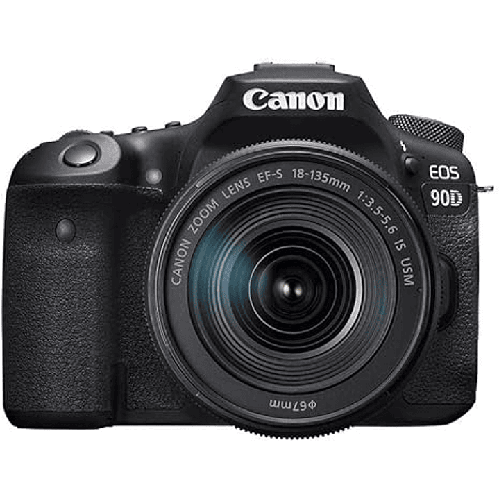 Câmera Canon DSLR [EOS 90D] + lente USM 18-135  2