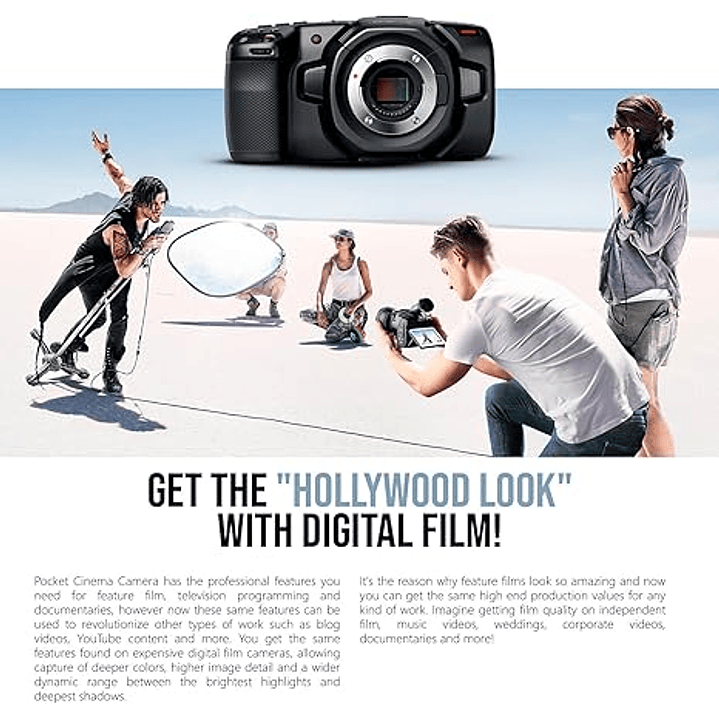 Blackmagic Design Pocket Cinema Camera 4K (somente corpo) 7