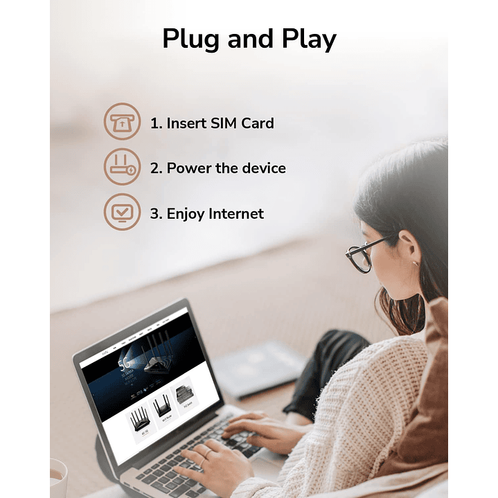 Cudy Router Wireless N300 4G LTE LT400  4