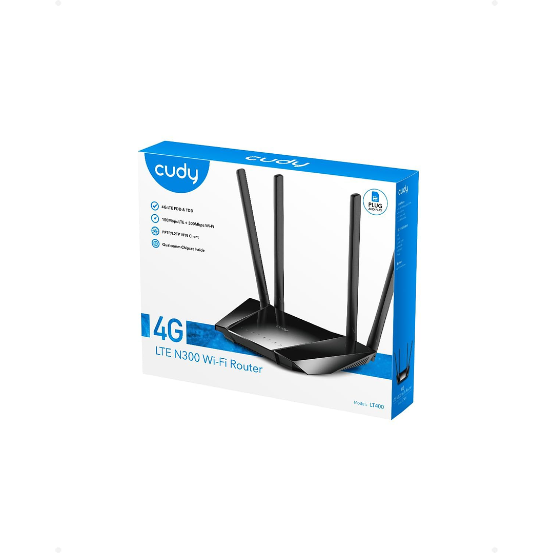 Cudy Router Wireless N300 4G LTE LT400  1