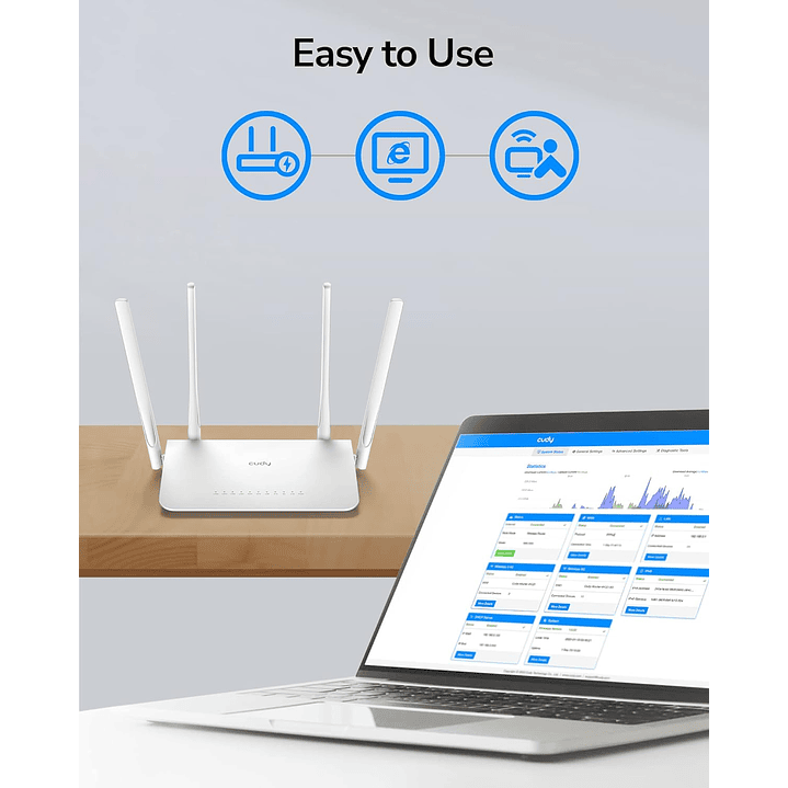Cudy AC1200 Gigabit WiFi Router (WR1300) 3