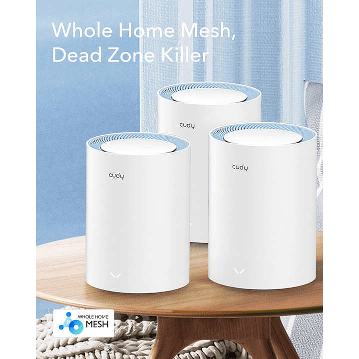 Cudy M1200 2-Pack AC1200 Sistema WiFi Mesh para toda a casa 7