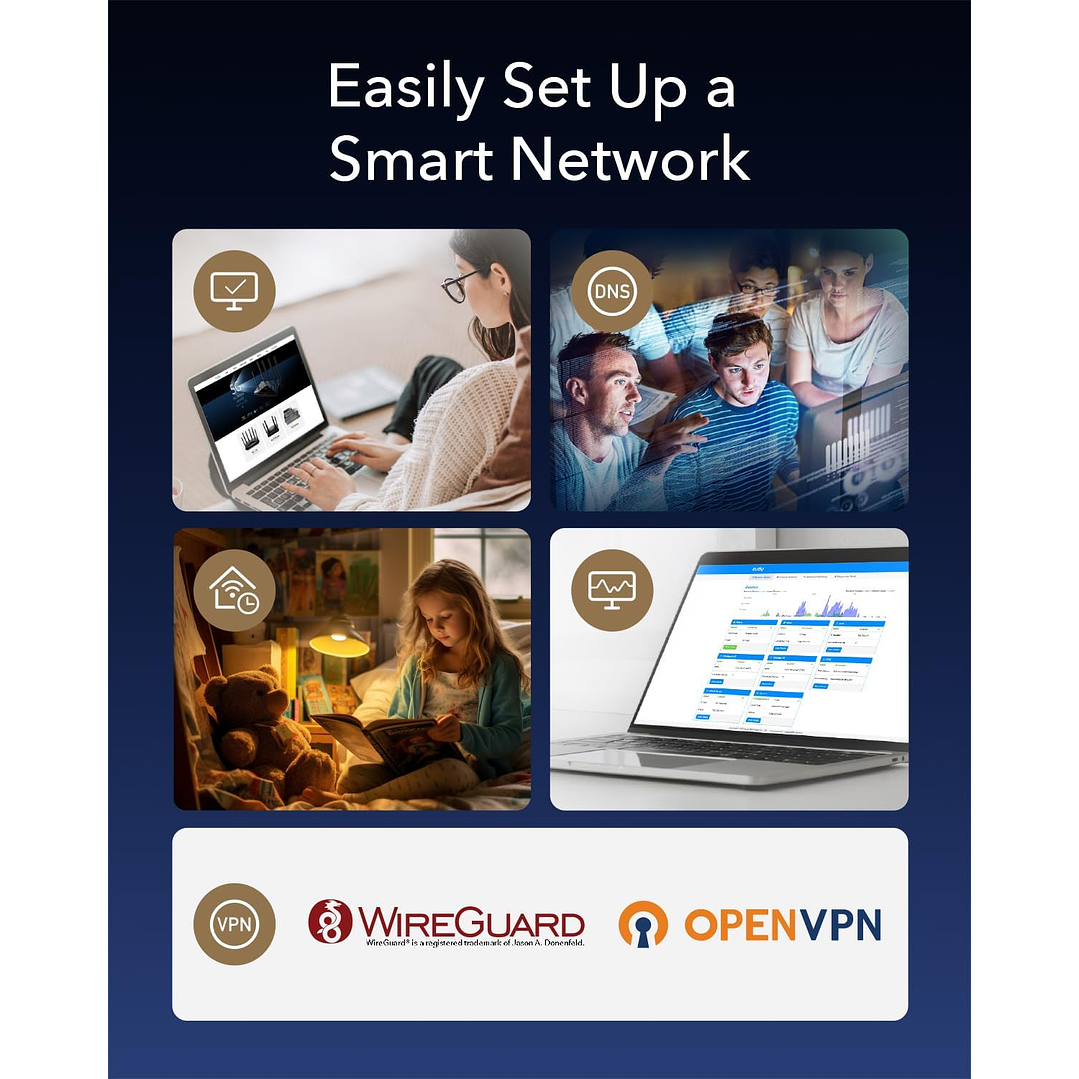 Cudy M3000 3-Pack AX3000 Wi-Fi 6 Sistema WiFi Mesh para toda a casa 4