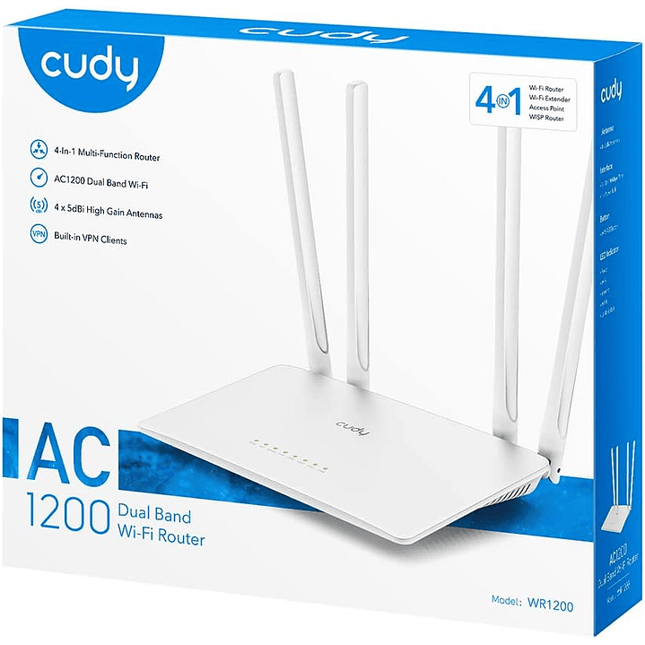 Cudy AC1200 WiFi Router (WR1200) 1