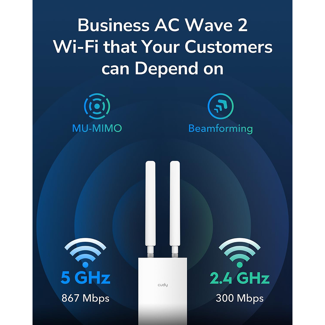 Cudy RE1200 Outdoor AC1200 WiFi 5  8
