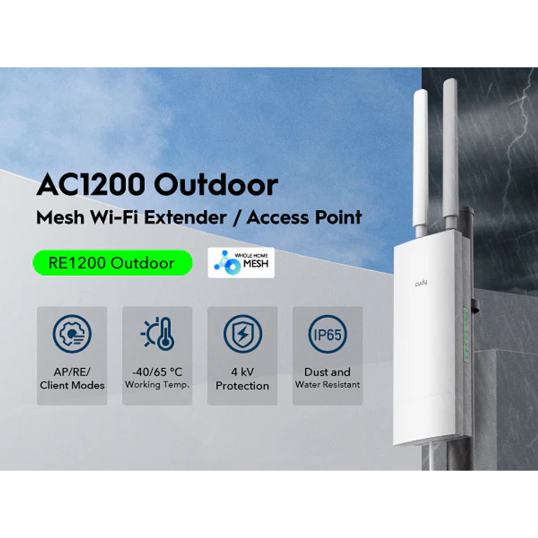 Cudy RE1200 Outdoor AC1200 WiFi 5  2