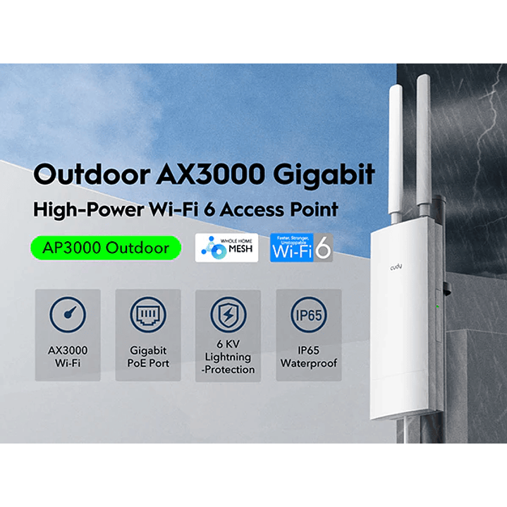 Cudy Outdoor AX3000 AP3000 WiFi 6 4