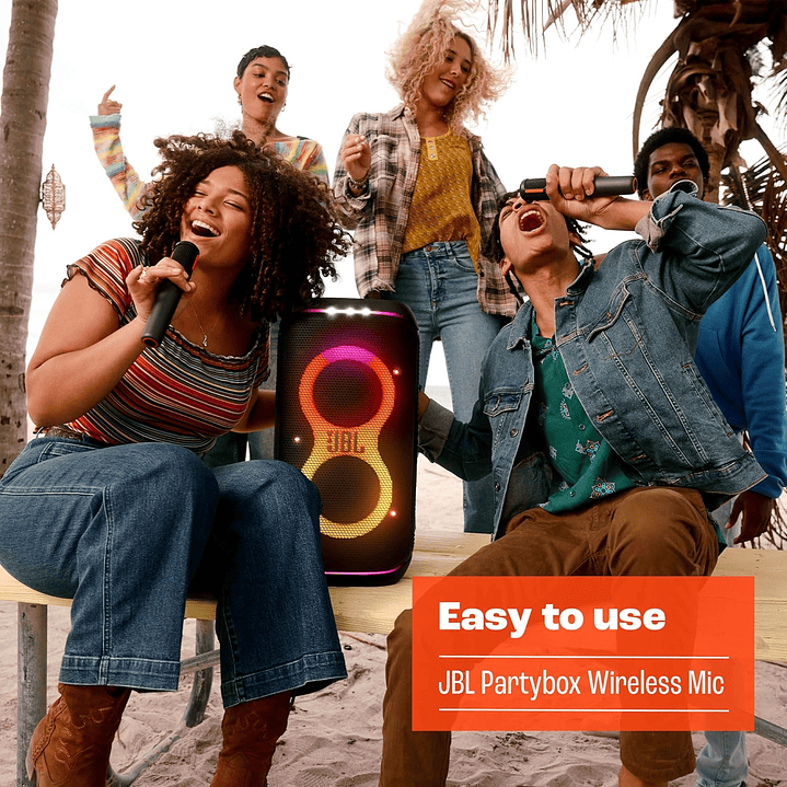 JBL PartyBox Wireless Mic - 2 microfones 4