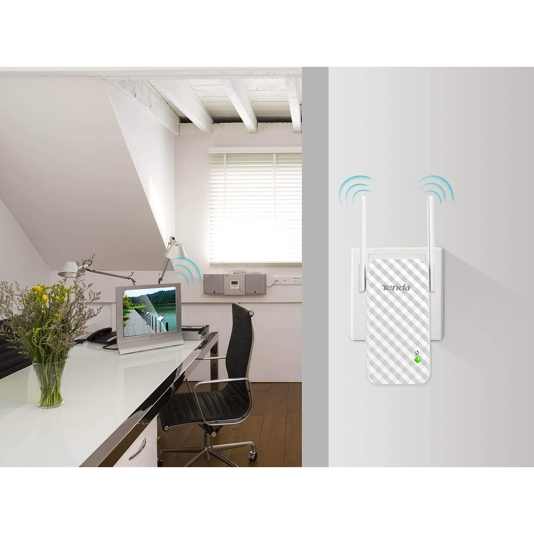 Tenda A9 N300 Wifi Range Extender 10