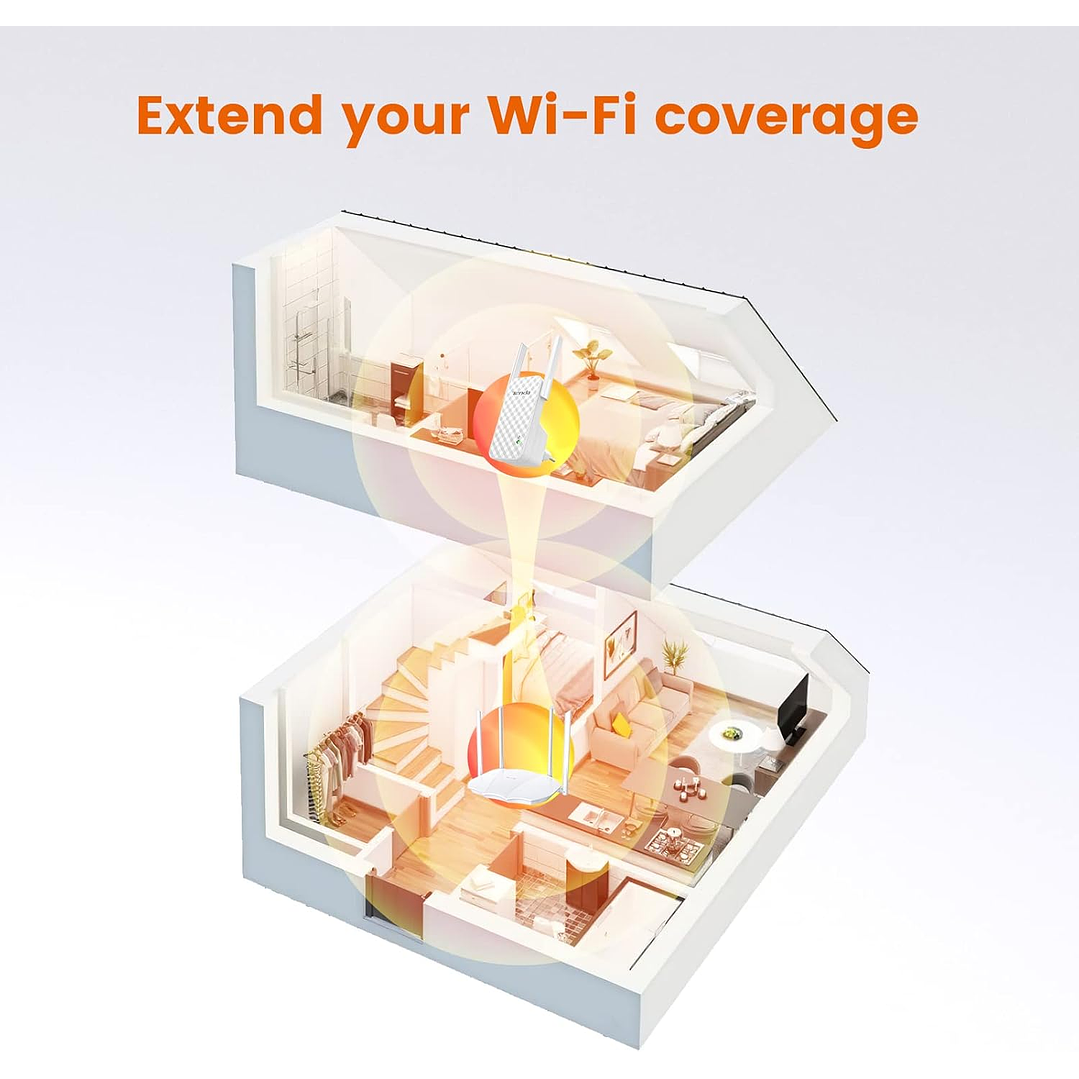Tenda A9 N300 Wifi Range Extender 8