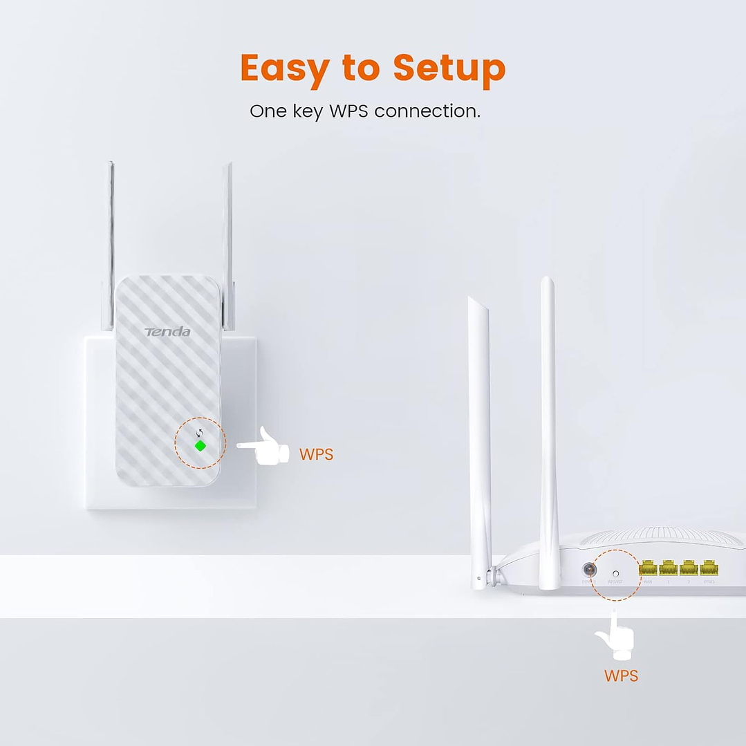 Tenda A9 N300 Wifi Range Extender 7