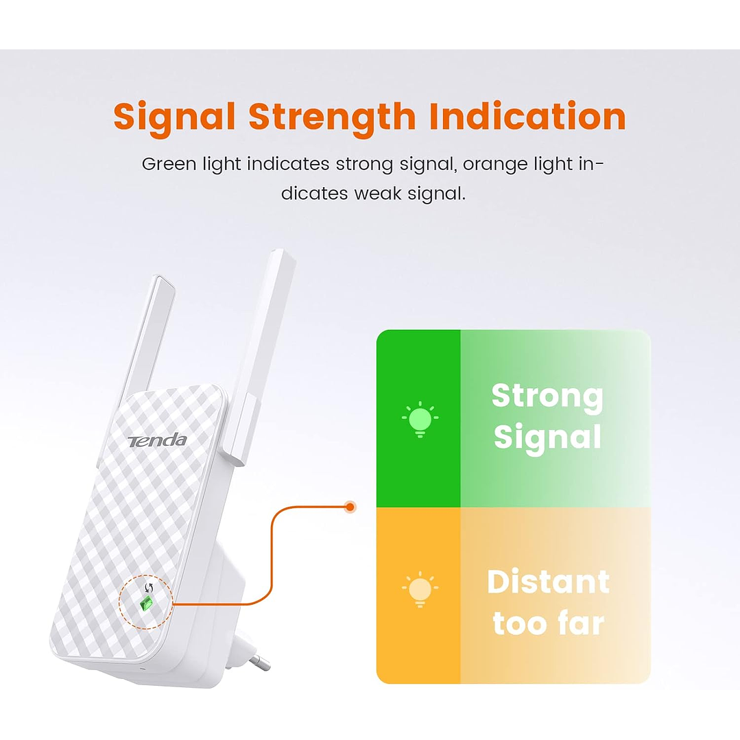 Tenda A9 N300 Wifi Range Extender 6