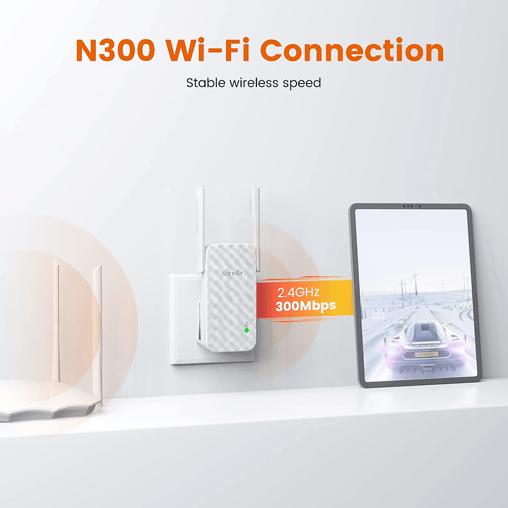 Tenda A9 N300 Wifi Range Extender 3