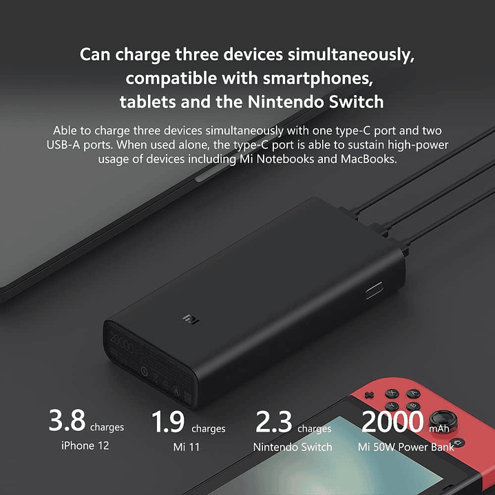 Xiaomi 50W Powerbank 20.000mAh 4