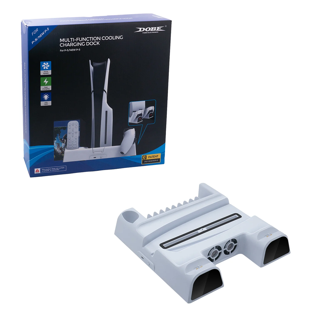 DOBE Multifunctional Charging Dock with Disc Storage for PS5/PS5 Slim 1