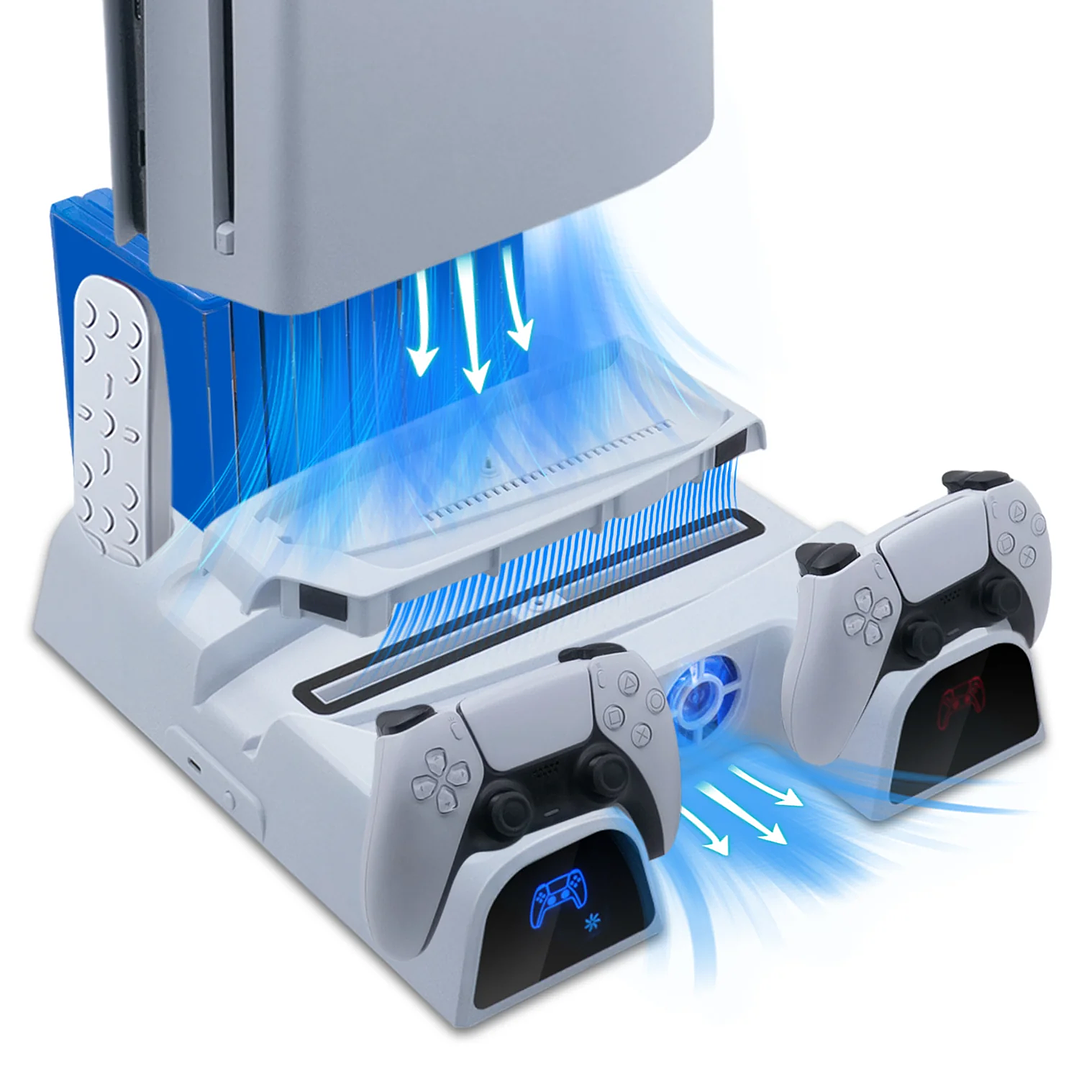 DOBE Multifunctional Charging Dock with Disc Storage for PS5/PS5 Slim 3