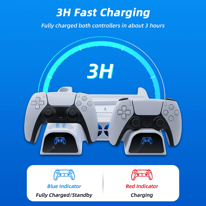 DOBE Multifunctional Charging Dock with Disc Storage for PS5/PS5 Slim 8