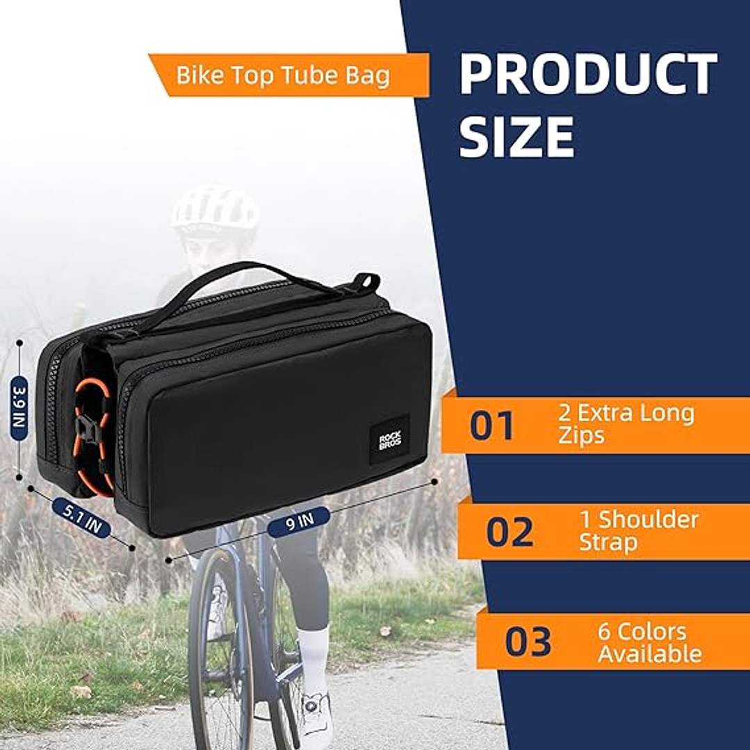 Bolsa para Tubo de Bicicleta ROCKBROS 30120103001 6
