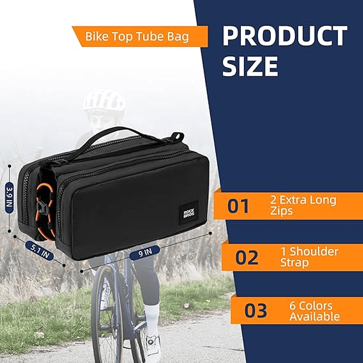 Bolsa para Tubo de Bicicleta ROCKBROS 30120103001 6