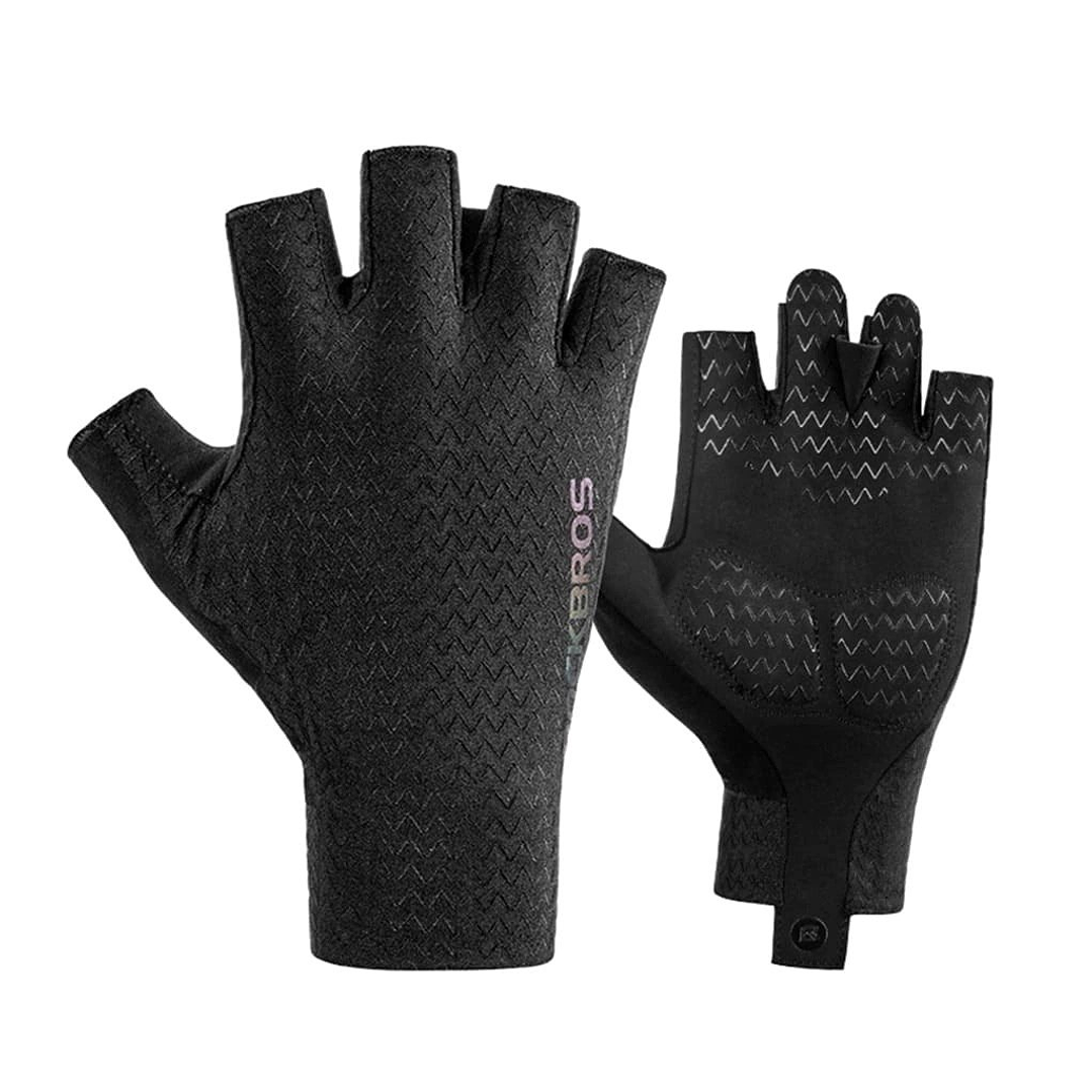 Luvas de Ciclismo Meio Dedo ROCKBROS S221BK-L 1