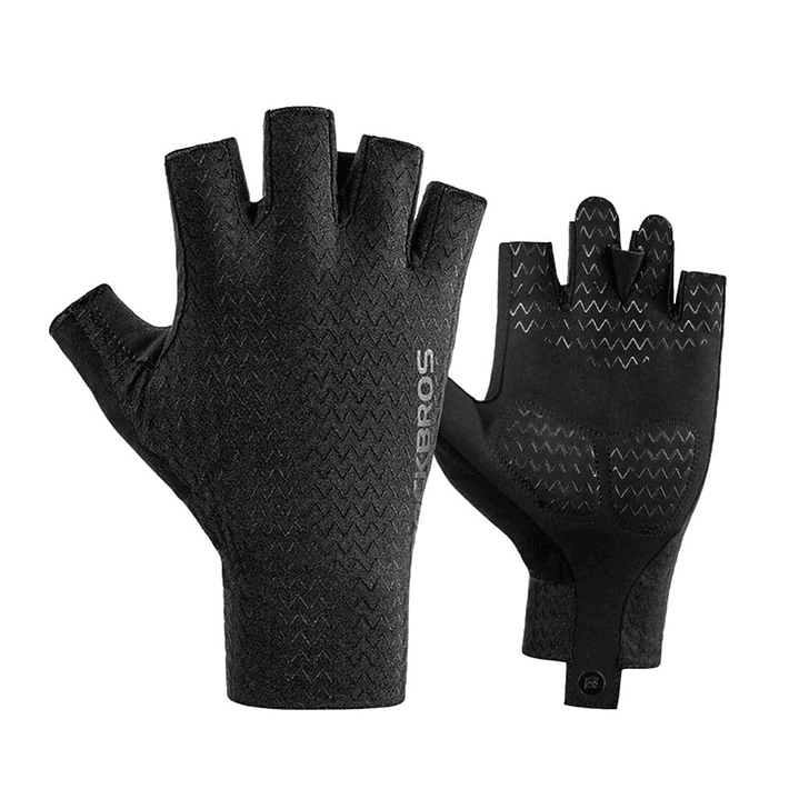 Luvas de Ciclismo Meio Dedo ROCKBROS S221BK-L 1