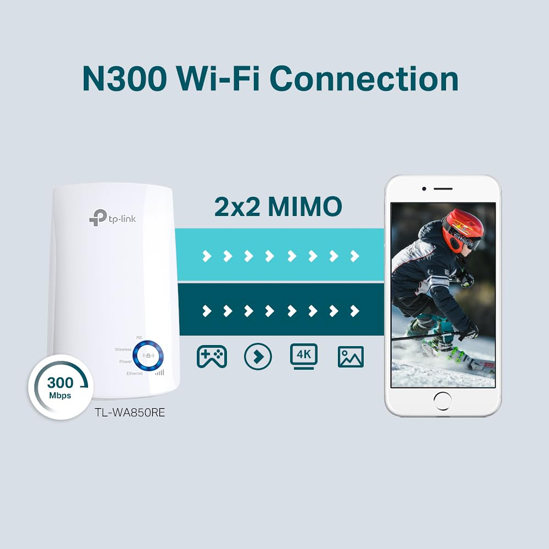 Repetidor de Sinal TP-Link N300 TL-WA850RE 6