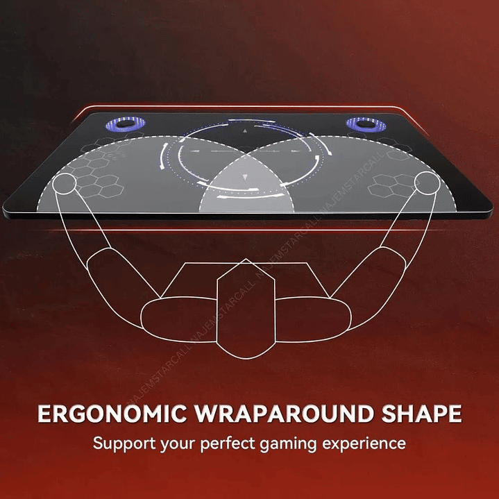 Secretária Gamer Green Lion Automatic RGB Lift Table  4