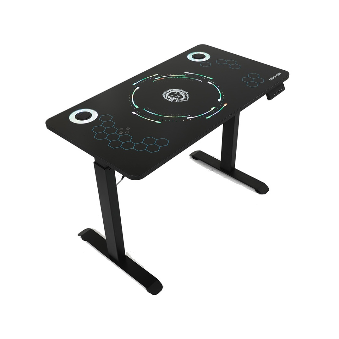 Secretária Gamer Green Lion Automatic RGB Lift Table  2