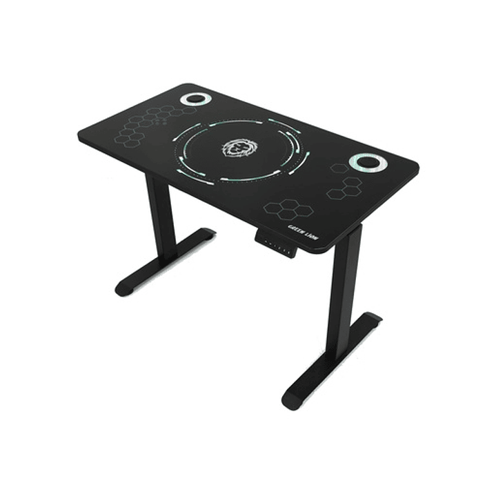Secretária Gamer Green Lion Automatic RGB Lift Table  1