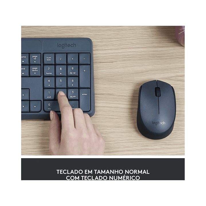 Logitech Wireless Teclado e Mouse MK235  2