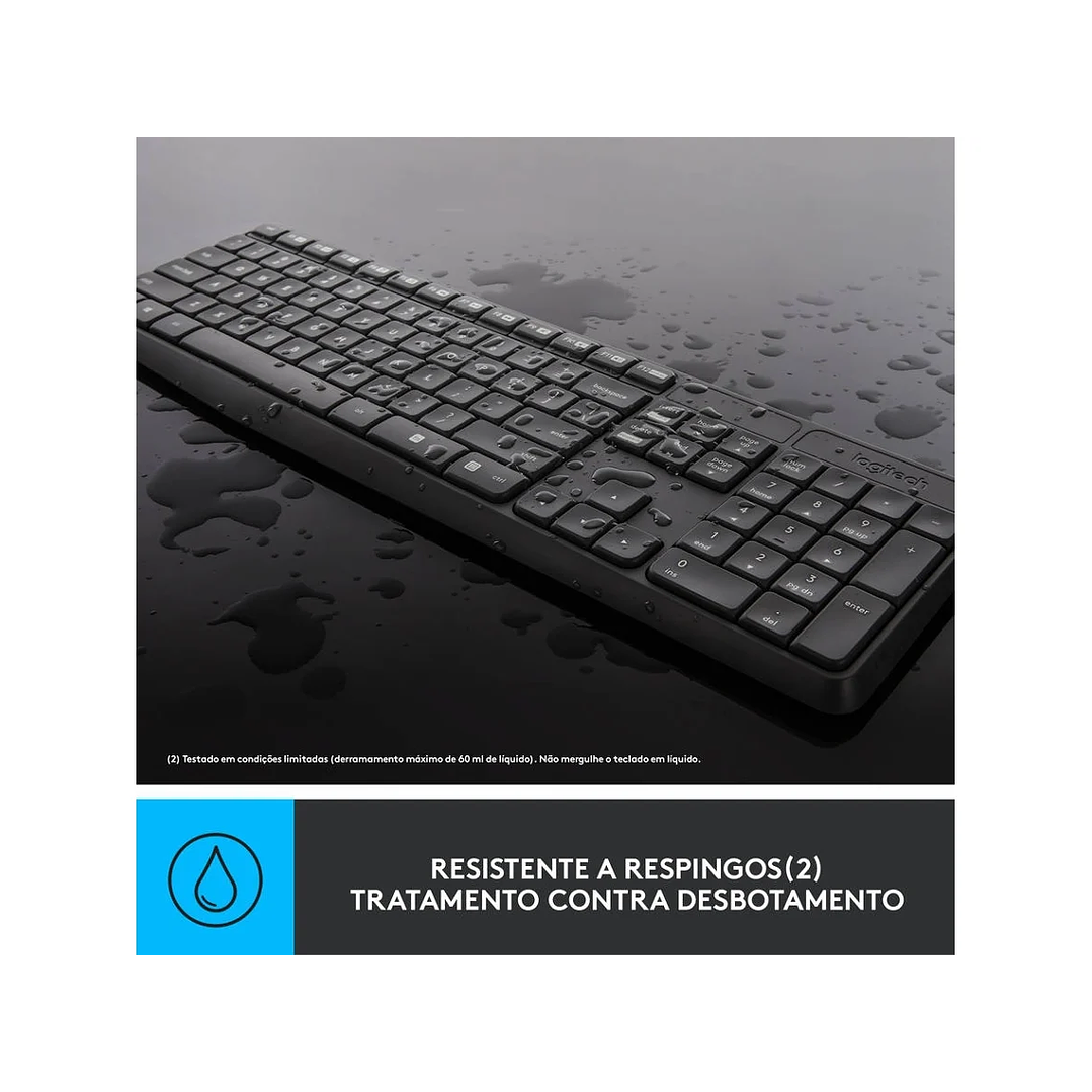 Logitech Wireless Teclado e Mouse MK235  4