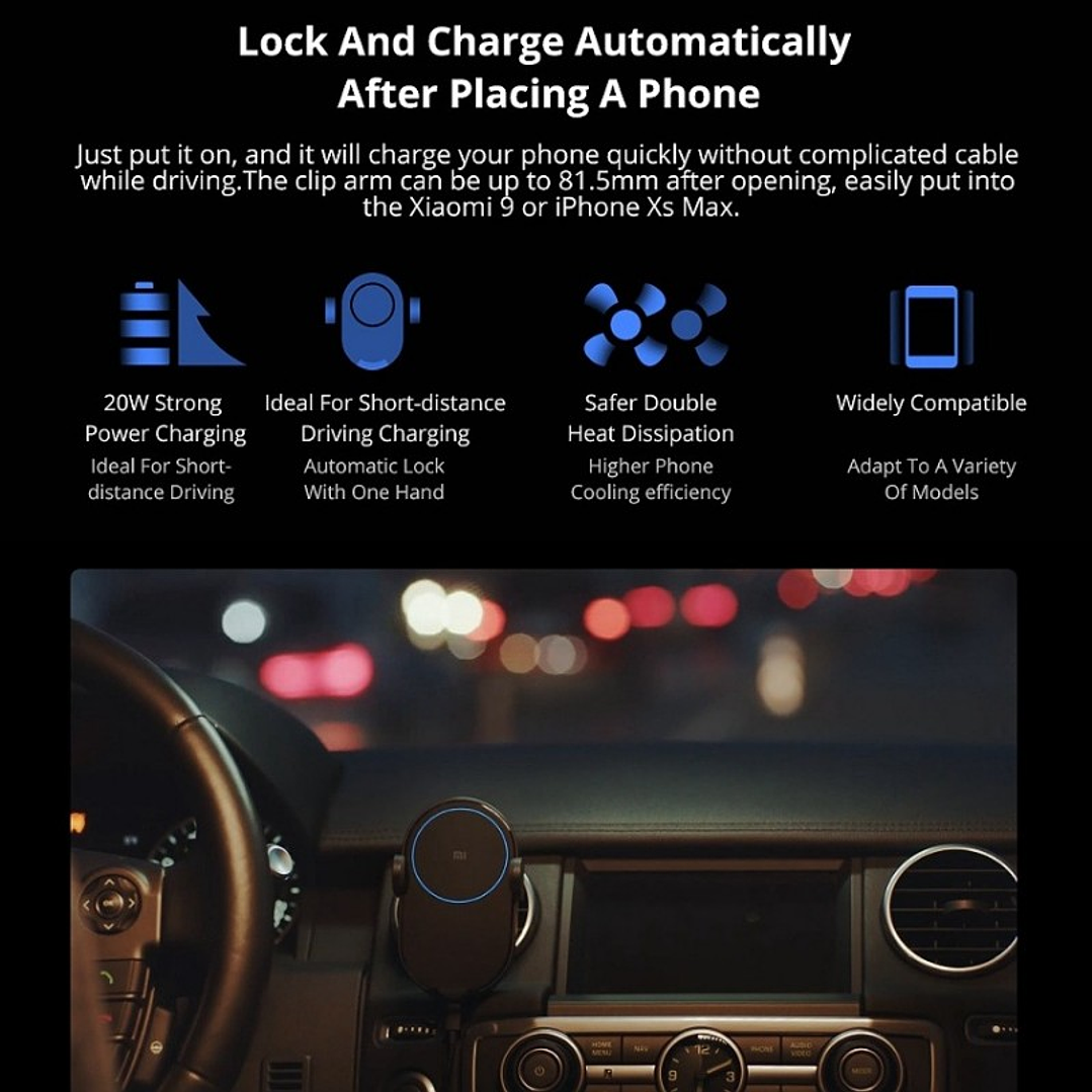 Mi 20W Wireless Car Charger  2