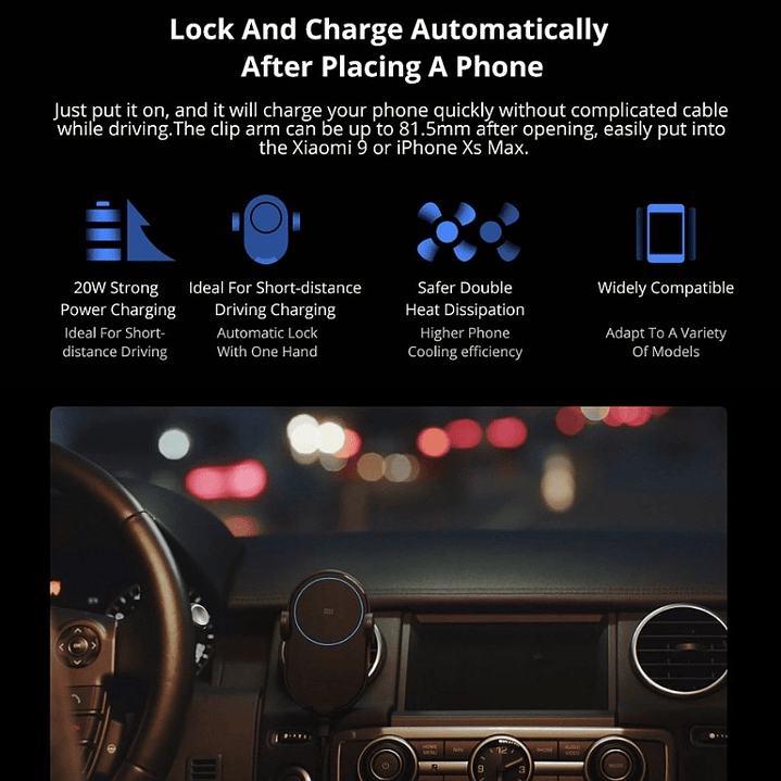 Mi 20W Wireless Car Charger  2