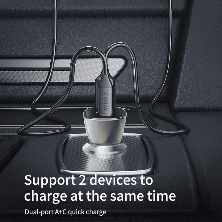 Wiwu PC500 72W Car Charger 5