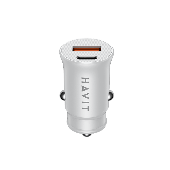 Havit Dual USB-A + USB-C 20W/3A Car Charger 3