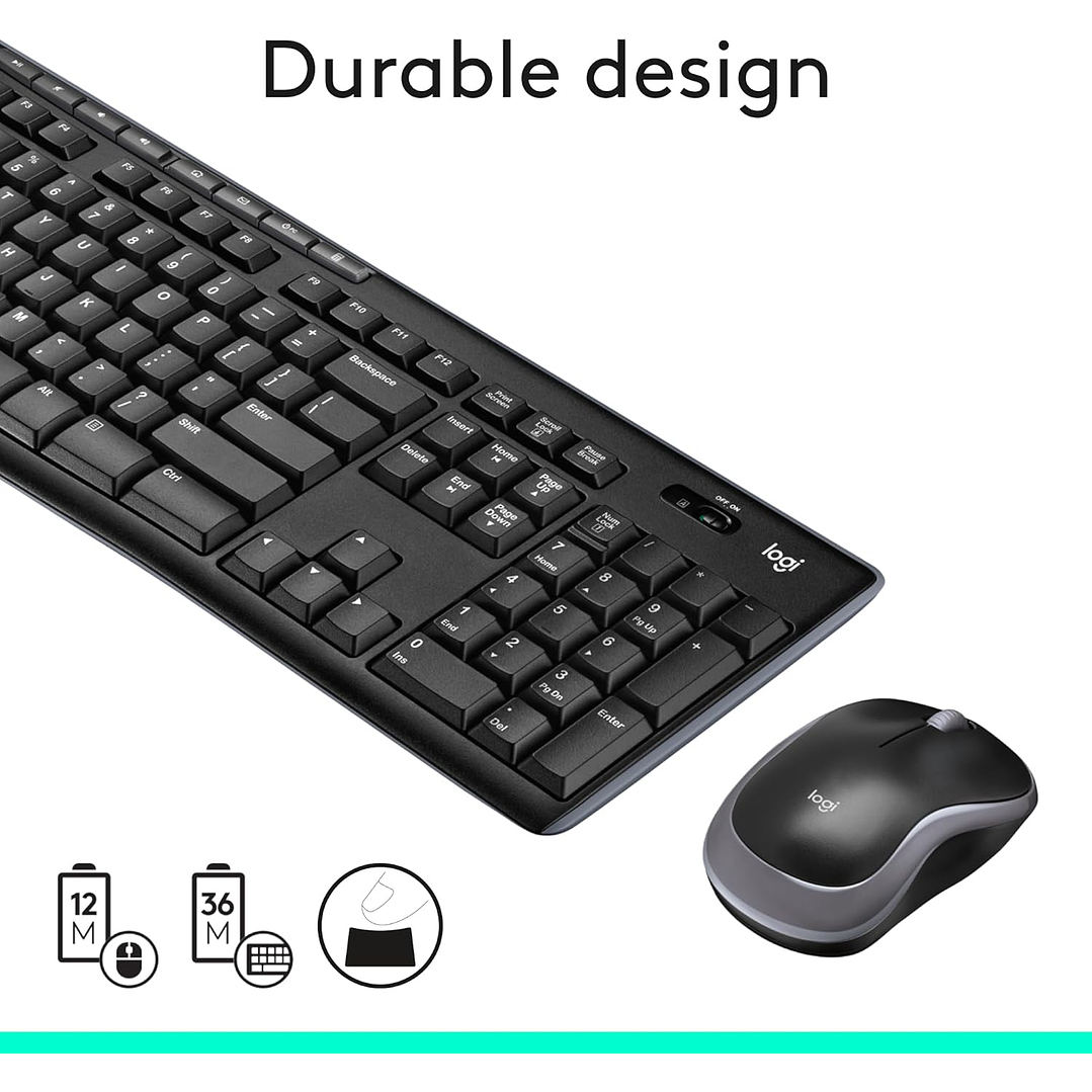 Logitech Wireless Teclado e Mouse MK270 5