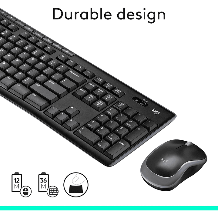 Logitech Wireless Teclado e Mouse MK270 5