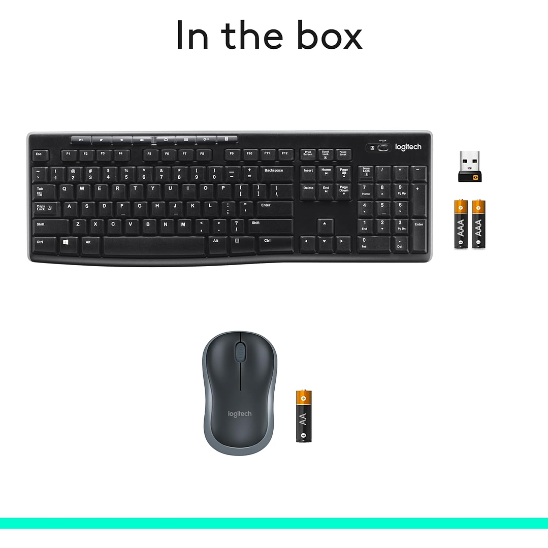 Logitech Wireless Teclado e Mouse MK270 9