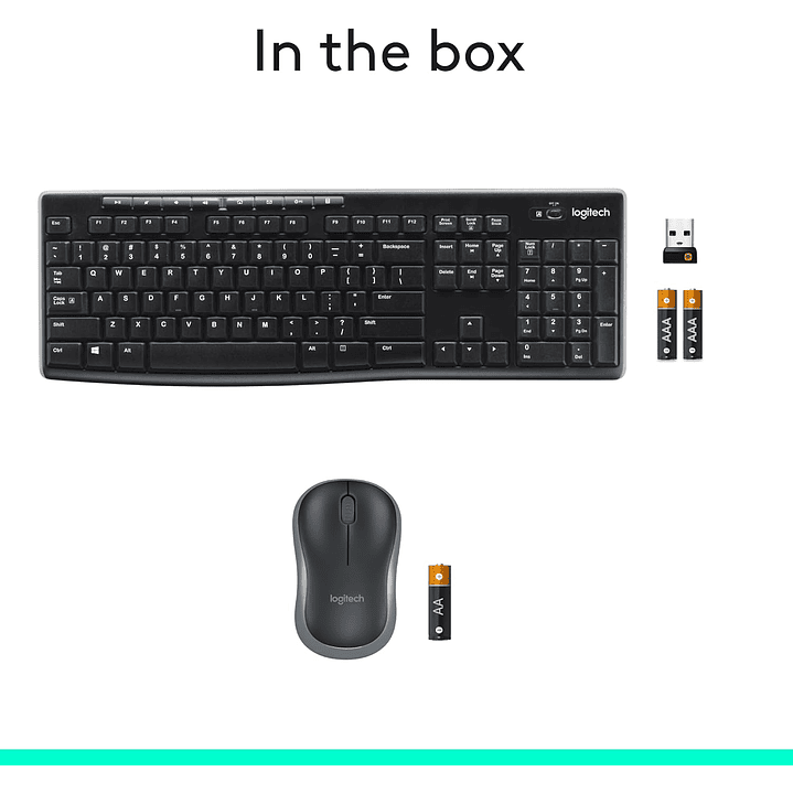Logitech Wireless Teclado e Mouse MK270 9