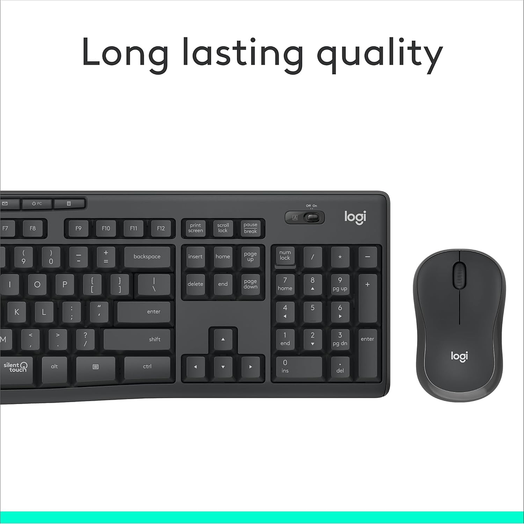 Logitech Wireless Teclado e Mouse MK295 5