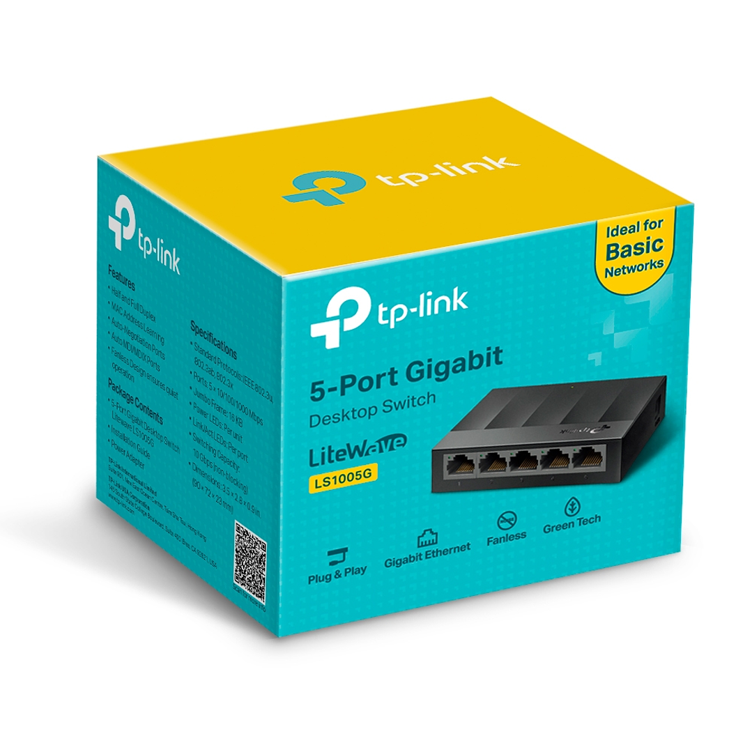 TP-Link LS1005G 5-Port 10/100/1000Mbps Switch 1