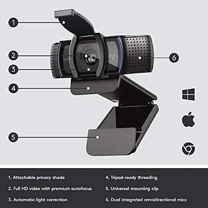 Logitech Webcam C920e 8