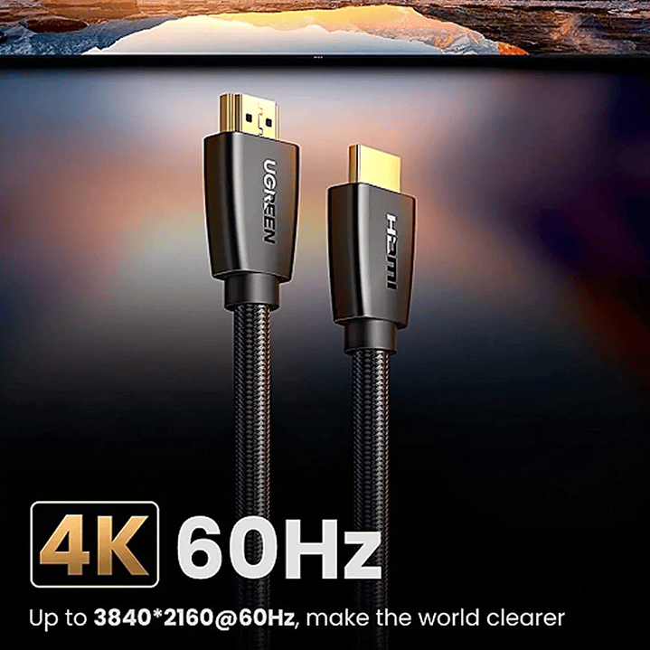 Ugreen HDMI V2.0 Male To Male Braided 4K@60Hz 1M 40408 3